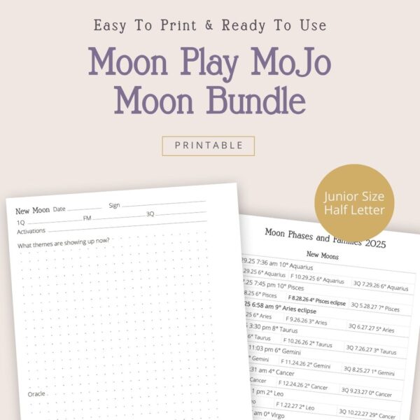 Moon Play MoJo Printable—Moon Only Starter Bundle