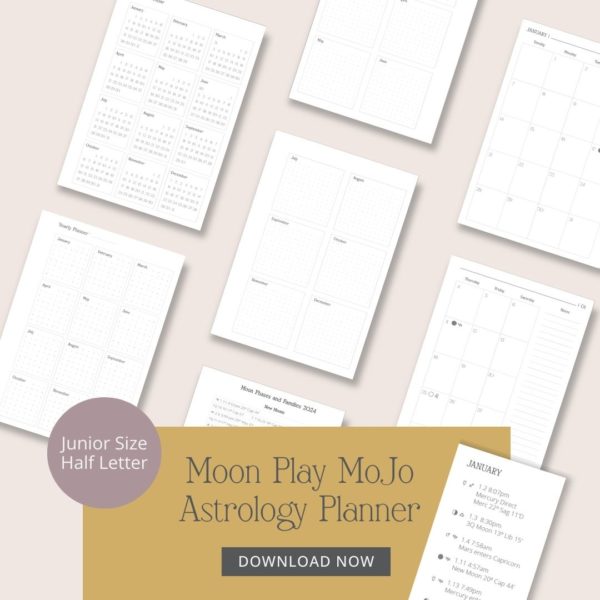 Dated astrology planner printable