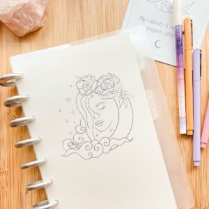 feminine aesthetic discbound journal