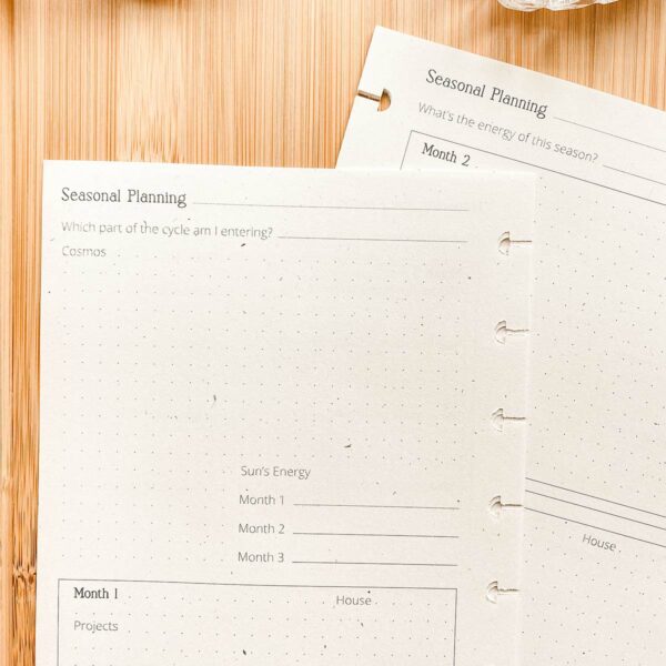 quarterly planning pages