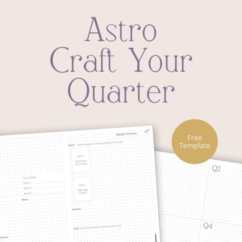 Moon & Craft Astro Craft Your Quarter Quarter Planner