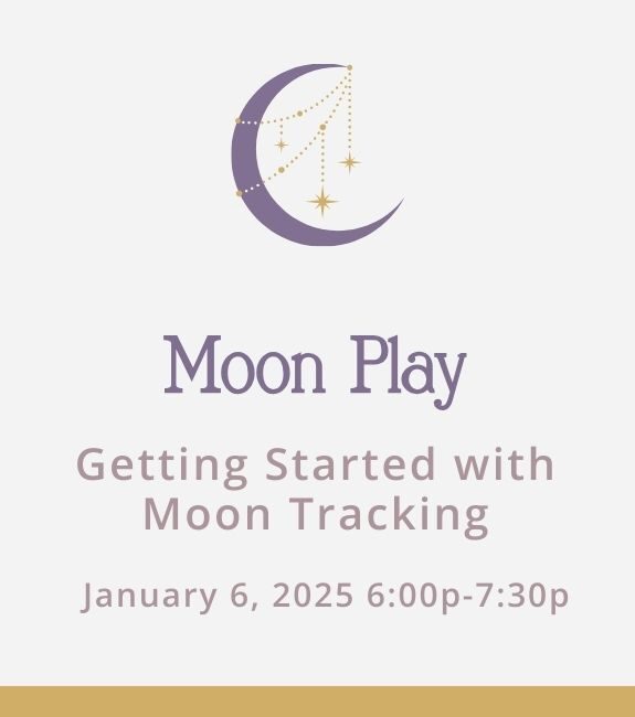 Moon and Craft Moon Play Workshops for Moon Lovers who want to learn how to track the moon in their daily lives